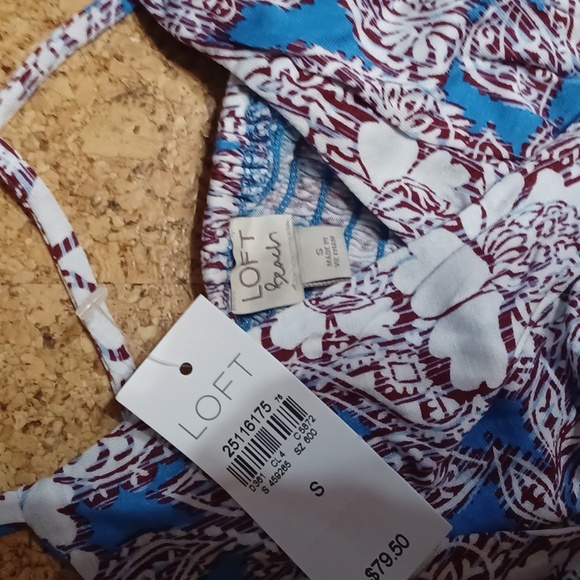 Loft Beach Sleeveless Floral Maxi Dress Size S NWT - Picture 3 of 8